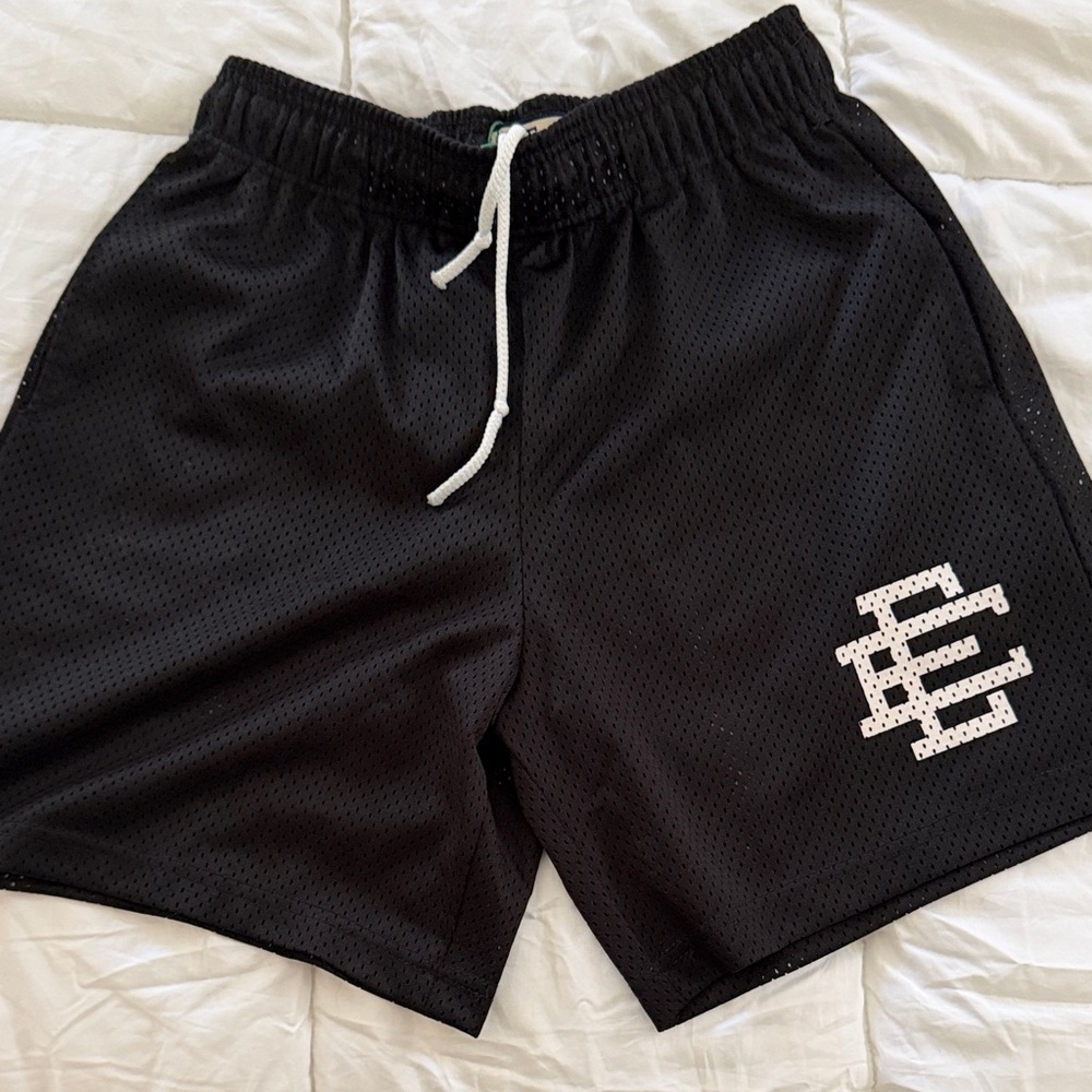 Eric Emanuel Black Mesh Athletic Shorts